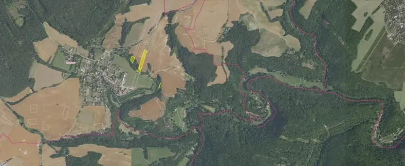 Prodej pole, Bratřínov, 8413 m2