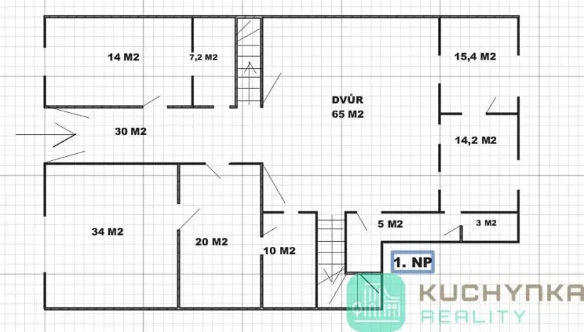 Prodej činžovního domu, Duchcov, G. Casanovy, 500 m2
