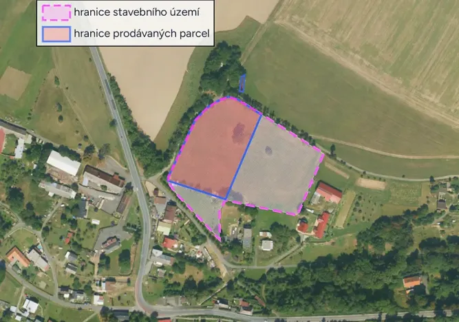 Prodej podílu pozemku pro bydlení, Vrchy, 6990 m2