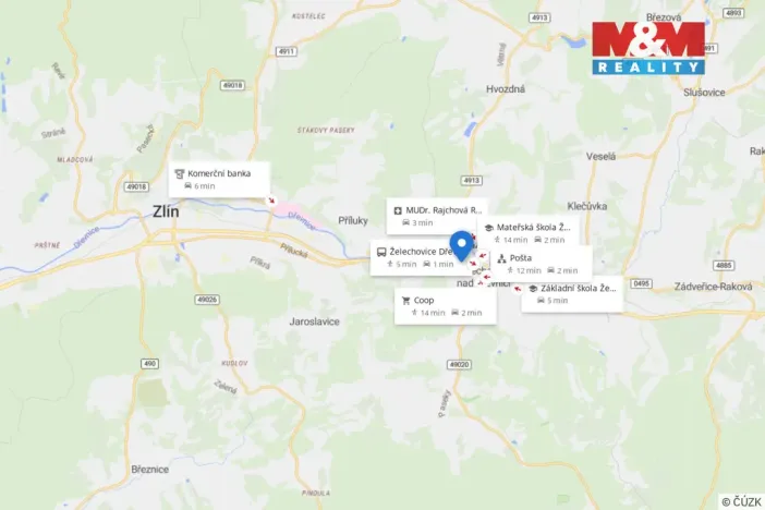 Prodej pozemku pro bydlení, Zlín - Želechovice nad Dřevnicí, 1330 m2