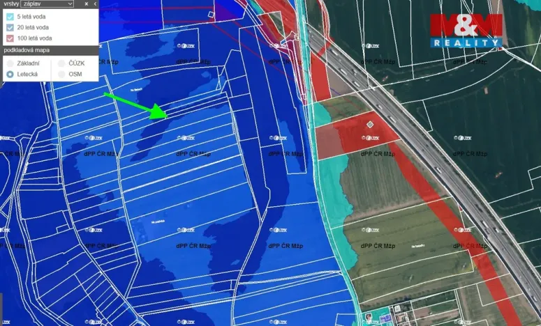 Prodej pole, Všestudy, 1578 m2