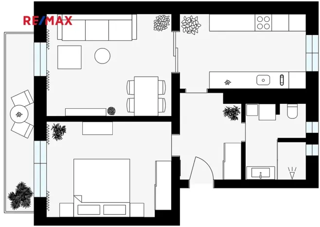 Prodej bytu 2+1, Praha - Modřany, Pod sady, 55 m2