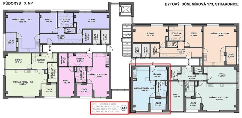 Pronájem bytu 1+kk, Strakonice - Strakonice I, Mírová, 43 m2