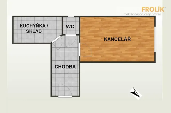 Pronájem kanceláře, Praha - Bubeneč, Eliášova, 25 m2