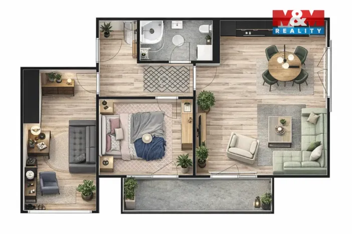 Prodej bytu 3+kk, Žleby, 73 m2