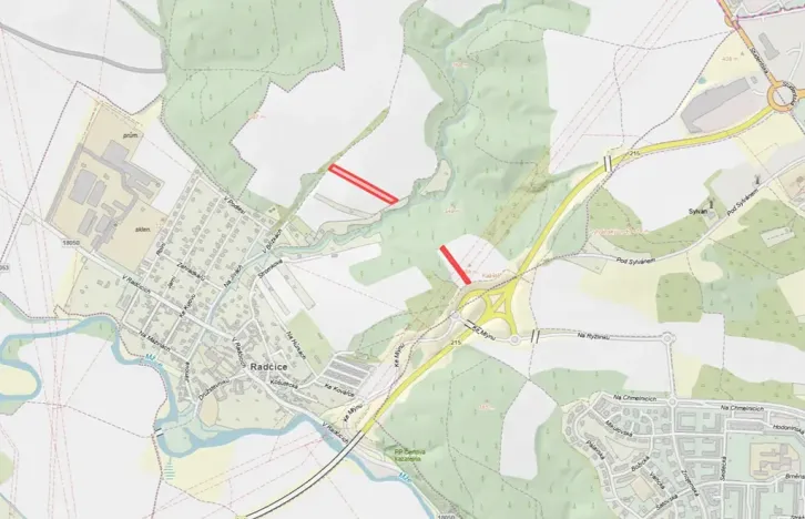 Prodej pole, Plzeň, 7525 m2