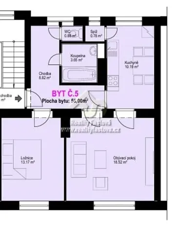 Pronájem bytu 2+1, Rokycany, Družstevní, 66 m2