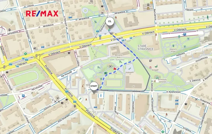 Pronájem bytu 3+1, Praha - Strašnice, Gutova, 67 m2