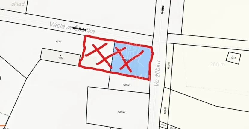 Pronájem komerčního pozemku, Praha - Horní Počernice, Ve žlíbku, 500 m2