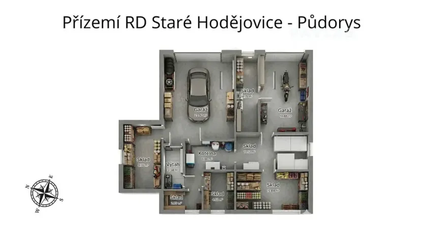 Prodej rodinného domu, Staré Hodějovice, Na Vyhlídce, 181 m2
