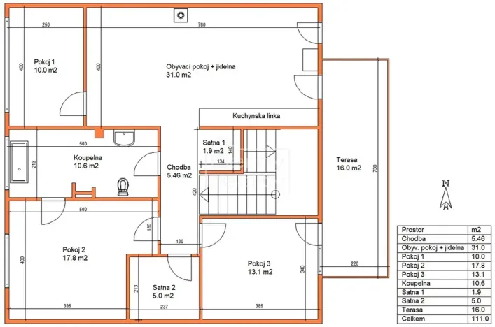 Pronájem bytu 4+kk, Pardubice, V Ráji, 350 m2