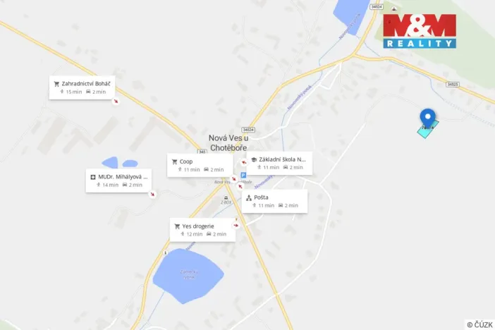 Prodej pozemku pro bydlení, Nová Ves u Chotěboře, 862 m2