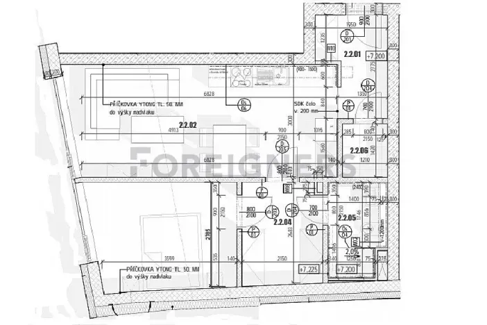 Pronájem bytu 2+kk, Brno, Cejl, 50 m2