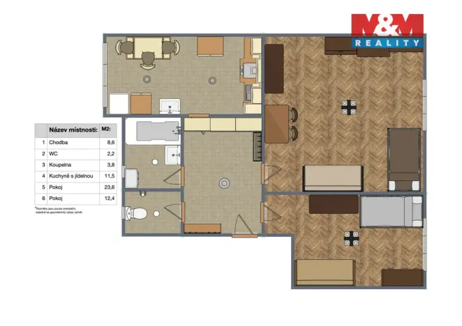 Prodej bytu 2+1, Strakonice, Tovární, 58 m2