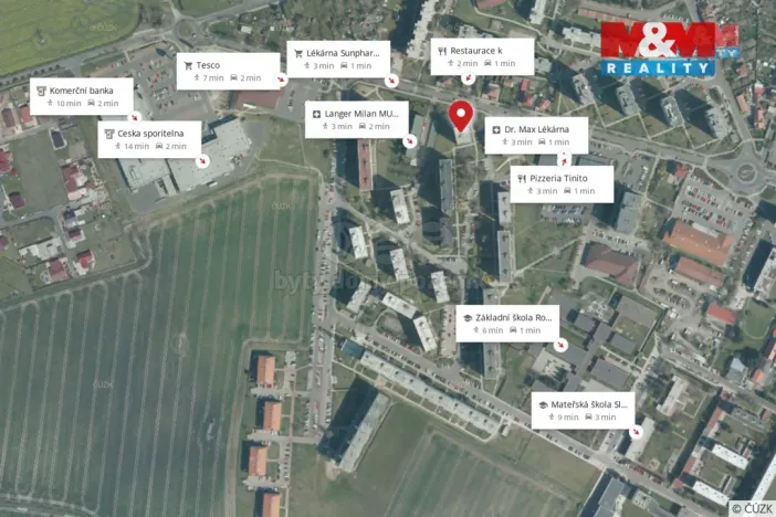 Pronájem bytu 2+1, Roudnice nad Labem, Bořivojova, 55 m2