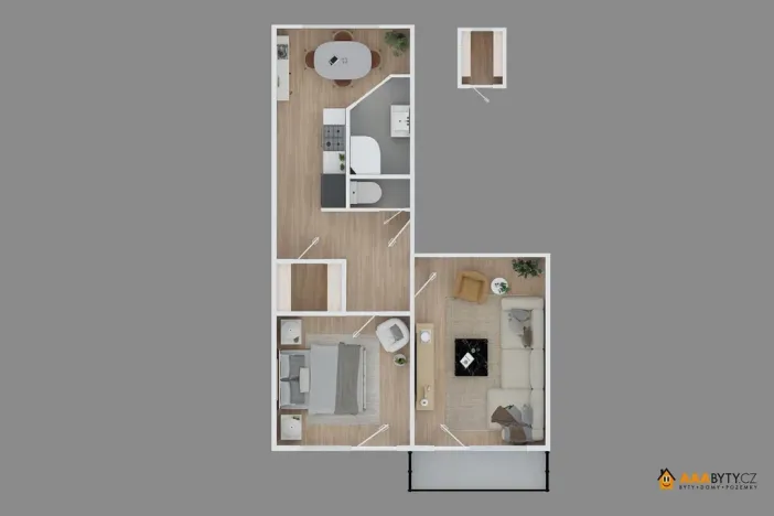 Prodej bytu 2+1, Tišnov, Květnická, 53 m2