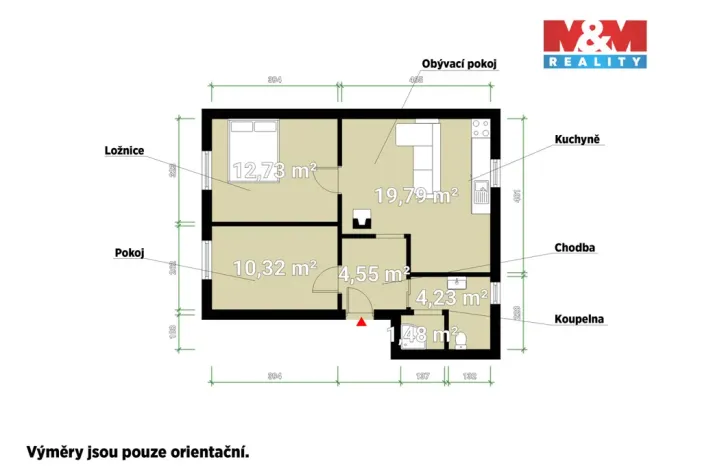 Prodej bytu 2+1, Holýšov, Italská, 53 m2