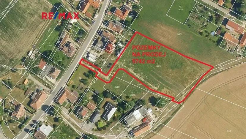 Prodej pozemku pro bydlení, Ostřetín, 5742 m2
