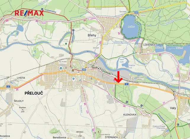 Pronájem komerčního pozemku, Přelouč, Jaselská, 1330 m2