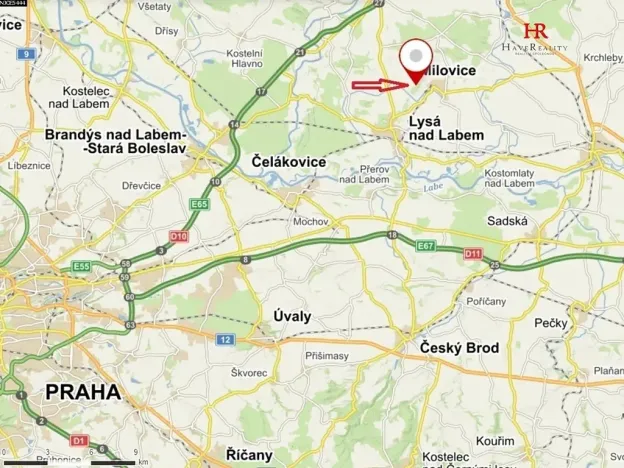 Prodej garážového stání, Milovice, Višňová, 13 m2