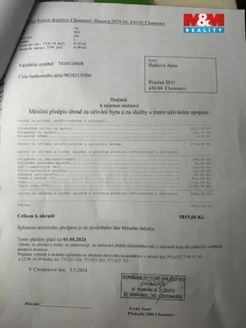 Prodej bytu 3+1, Chomutov, Písečná, 65 m2