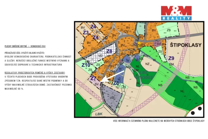 Prodej pozemku pro bydlení, Štipoklasy, 1525 m2