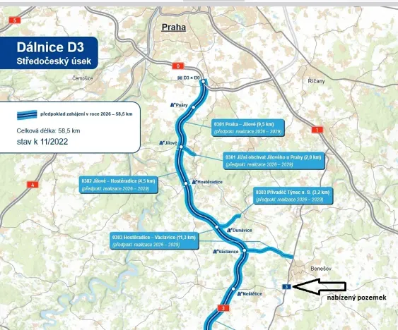 Prodej pozemku pro bydlení, Benešov, 1348 m2