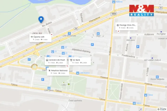 Pronájem bytu 1+1, Plzeň - Jižní Předměstí, V Šipce, 45 m2