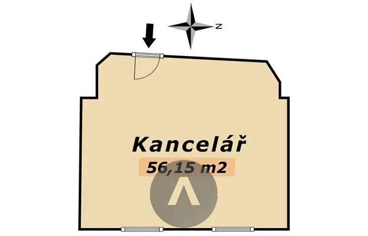 Pronájem kanceláře, Olomouc, Horní náměstí, 56 m2