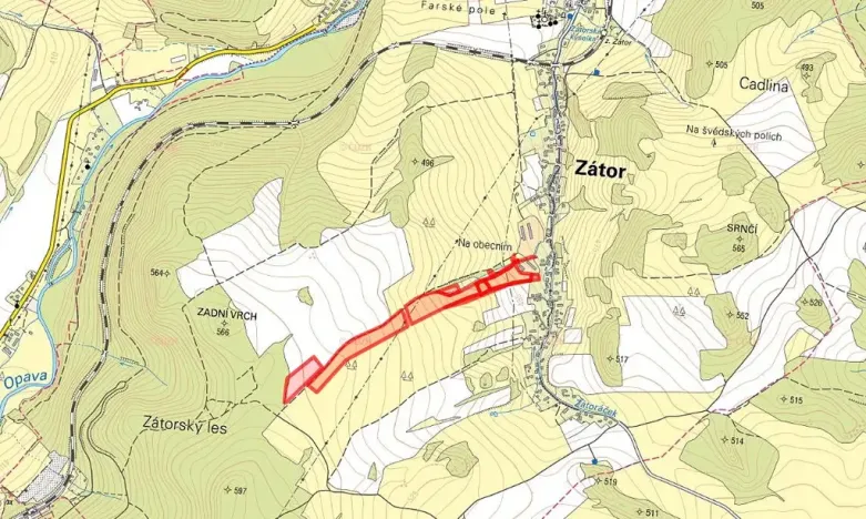 Prodej pole, Zátor, 40975 m2