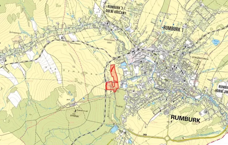 Prodej louky, Rumburk, 45722 m2