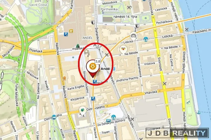 Pronájem kanceláře, Praha - Smíchov, Nádražní, 25 m2