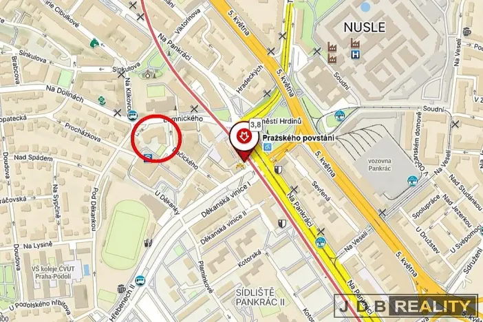 Pronájem kanceláře, Praha - Nusle, Lomnického, 120 m2