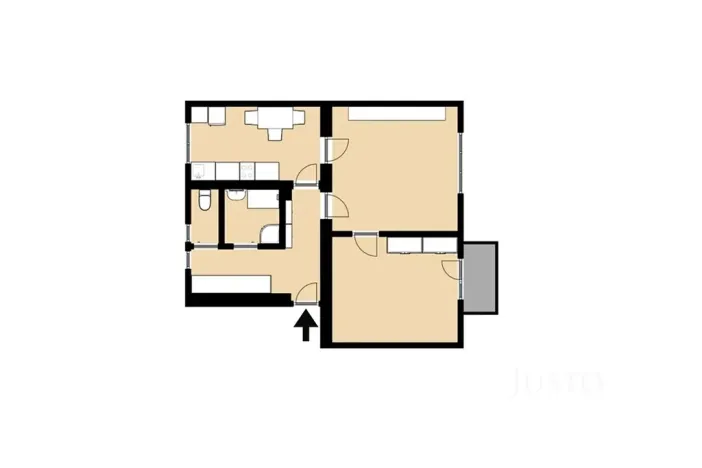 Pronájem bytu 2+1, Třeboň, Nádražní, 55 m2