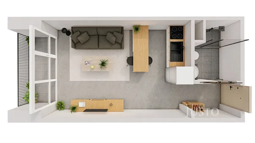 Prodej bytu 1+kk, Třeboň, Vrchlického, 25 m2