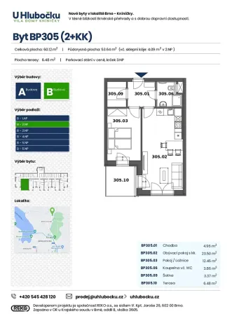 Prodej bytu 2+kk, Brno, Ondrova, 60 m2