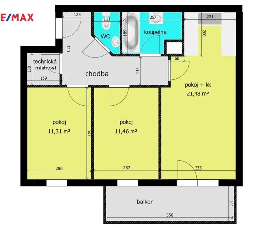 Pronájem bytu 3+kk, Nymburk, V Kolonii, 68 m2