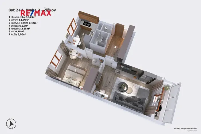 Prodej bytu 2+1, Praha - Žižkov, K lučinám, 50 m2