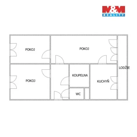 Prodej bytu 3+1, Krupka - Maršov, Dukelských hrdinů, 68 m2