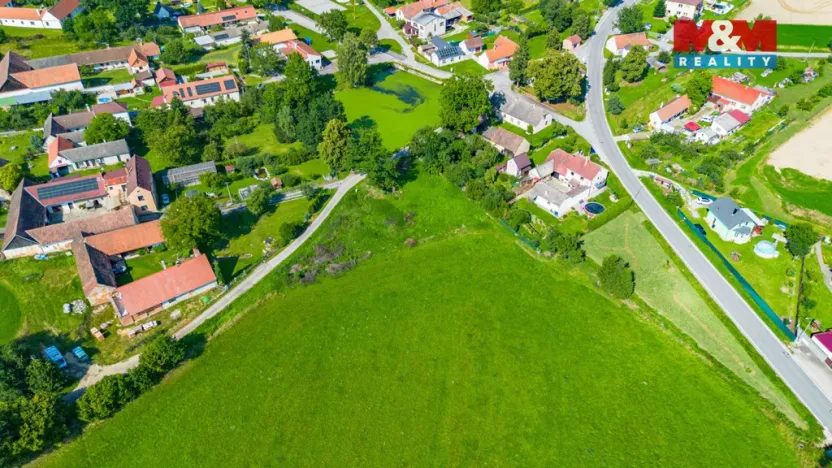 Prodej pozemku pro bydlení, Borovany - Vrcov, 1653 m2