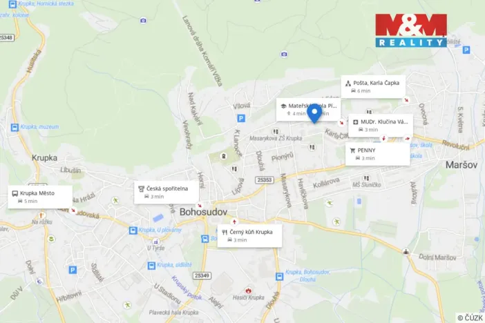 Prodej bytu 3+1, Krupka - Maršov, Dukelských hrdinů, 68 m2