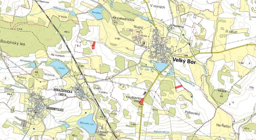 Prodej pole, Velký Bor, 11261 m2