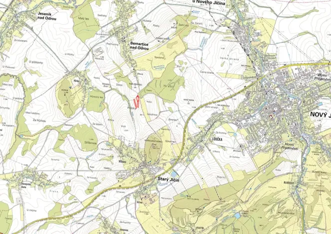 Prodej pole, Starý Jičín, 19908 m2