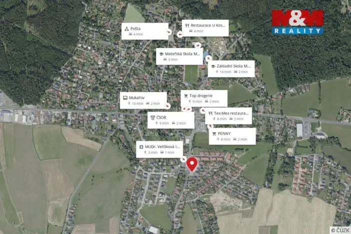 Prodej bytu 3+kk, Mukařov - Srbín, Šípková, 72 m2