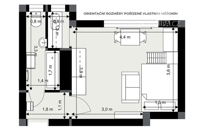 Prodej bytu 1+kk, Praha - Nusle, U družstva Ideál, 25 m2