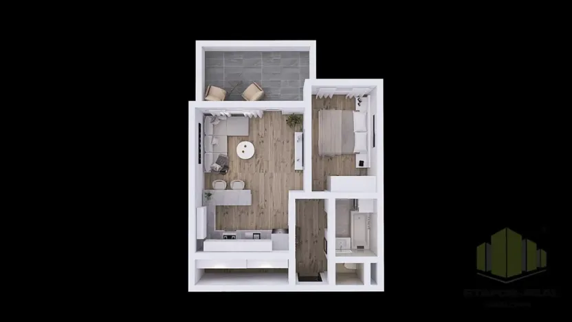 Pronájem bytu 2+kk, Olomouc, Topolová, 55 m2