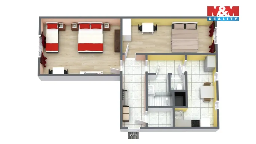 Prodej bytu 2+1, Karlovy Vary, nábřeží Jana Palacha, 63 m2