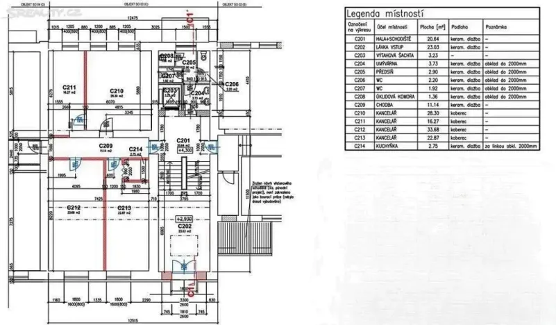 Pronájem kanceláře, Modřice, Brněnská, 34 m2