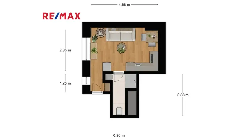 Prodej bytu 1+kk, Kladno, Zádušní, 17 m2