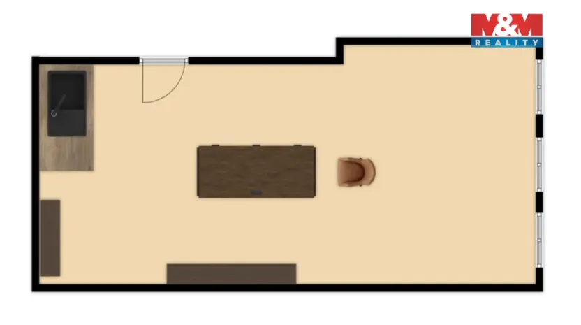 Pronájem kanceláře, Jihlava, Husova, 48 m2